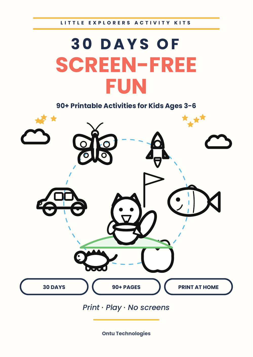 Cover of 30 Days of Screen-Free Fun by Md Faiyaz Ansari